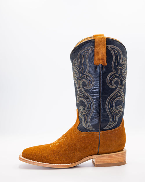 Austin Cognac Navy Rough out
