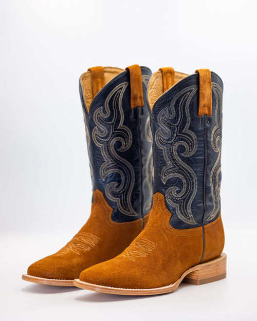 Austin Cognac Navy Rough out